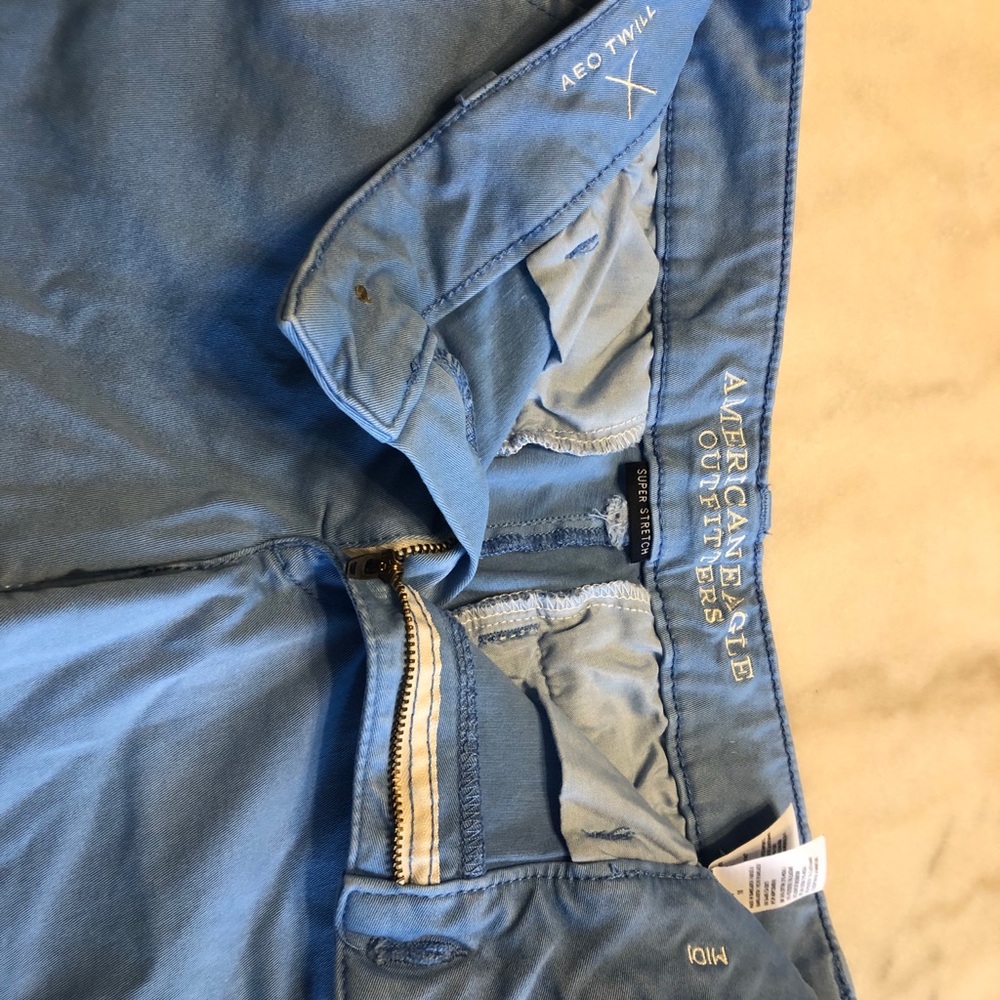 Light blue American Eagle jean shorts